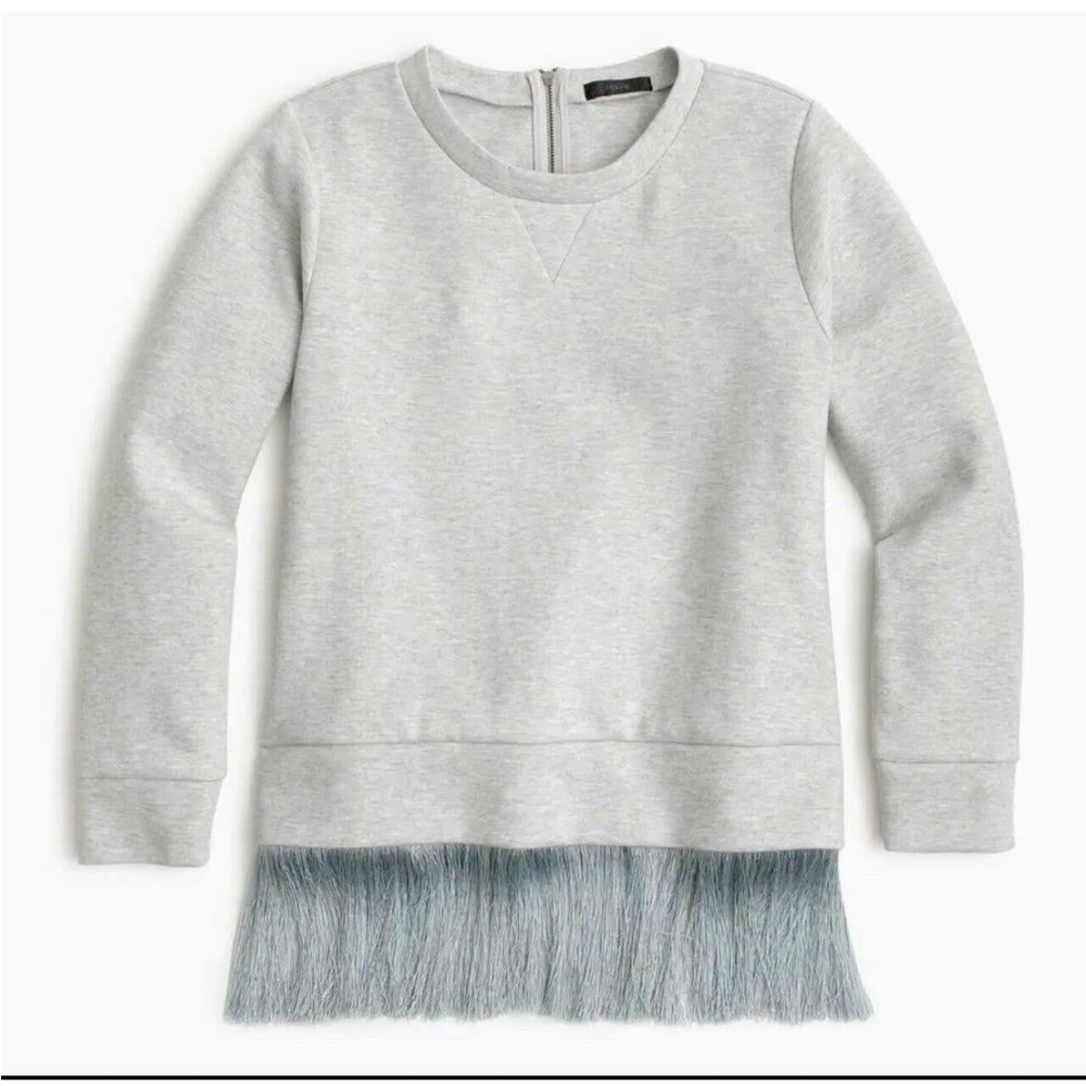 Grey JCREW Tassel Sweatshirt